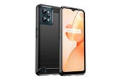 Puhelin - Kannet ja kotelot - Hurtel Carbon Case for Realme C31 Flexible Silicone Carbon Cover Black - 9145576267622