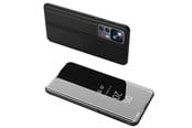 Puhelin - Kannet ja kotelot - Hurtel Clear View Case for Xiaomi 12T Pro / Xiaomi 12T Flip Cover Black - 9145576269626