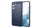 Puhelin - Kannet ja kotelot - Hurtel Carbon Case for Samsung Galaxy S23+ Flexible Silicone Carbon Cover Blue - 9145576268544