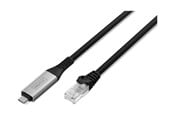 Verkkokaapelit - DIGITUS network cable - 15 m - black - Musta - AK-300601-150-S