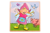 Palapelit - Johntoy Fien & Teun Wooden Puzzle Fien - 5pcs. Puu - 80168