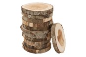 Askartelu- ja taidetarvikkeet - Colorations - Raw Wooden Discs 8-10cm 12pcs. - 38WD19