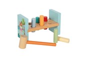 Vauva- ja taaperolelut - Small Foot - Wooden Hammer Bench Jungle Friends FSC - 12763