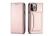 Puhelin - Kannet ja kotelot - Hurtel Magnet Card Case for Samsung Galaxy S23+ Flip Cover Wallet Stand Pink - 9145576271100