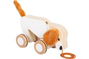 Vauva- ja taaperolelut - Small Foot - Wooden Sled Dog with Crinkly Ears - 12562