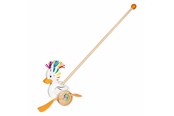 Vauva- ja taaperolelut - Goki Wooden Push Toy Duck Lou - 54848