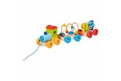 Vauva- ja taaperolelut - Goki Wooden Train Rio with Blocks Bead Labyrinth Rattle - 55847