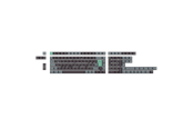 Näppäimistöt - Keychron PBT Full Keycap Set Hacker Mint - Näppäimistöhatut - Pohjoismainen - Musta - T62