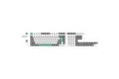 Näppäimistöt - Keychron PBT Full Keycap Set Gray White Mint - Näppäimistöhatut - Pohjoismainen - Valkoinen - T65