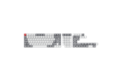 Näppäimistöt - Keychron PBT Full Keycap Set Retro - Näppäimistöhatut - Pohjoismainen - Valkoinen - T75