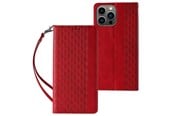 Puhelin - Kannet ja kotelot - Hurtel Magnet Strap Case for Samsung Galaxy S23+ Flip Wallet Mini Lanyard Stand Red - 9145576271292