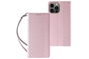 Puhelin - Kannet ja kotelot - Hurtel Magnet Strap Case for Samsung Galaxy S23+ Flip Wallet Mini Lanyard Stand Pink - 9145576271308