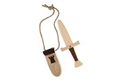 Puulelut - Playwood Wooden Dagger Luxury with Sheath - RS720B