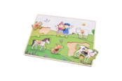 Palapelit - Johntoy Fien & Teun Wooden Button Puzzle - 6 pcs. Puu - 80170