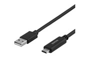 USB kaapelit - Deltaco - USB-C cable - 24 pin USB-C to USB - 1 m - USBC-1004-LSZH