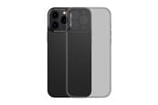 Puhelin - Kannet ja kotelot - Baseus Frosted Glass Case Cover for iPhone 13 Pro Hard Cover with Gel Frame black (ARWS000401) - ARWS000401