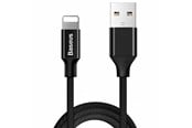 USB kaapelit - Baseus Yiven fabric braided cable USB / Lightning 1.8M black (CALYW-A01) - CALYW-A01