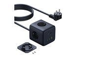Virtakaapelit (ulkoinen) - Baseus EnerFill FA11 67W Power Strip USB-A + USB-C Cube + 3 x EU Socket 1.5m - Black - E00082100123-00