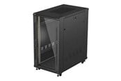 Räkit - Rack - Lanberg FF01 series - rack - 600 x 1000 flat pack with glass door - 22U - FF01-6022-12B