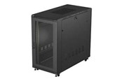 Räkit - Rack - Lanberg FF01 series - rack - 600 x 1200 flat pack with glass door - 22U - FF01-6222-23B