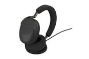 Kuulokkeet - Jabra Evolve3 85 MS Link390a - Black (Incl. Wireless Charging Pad) - 38599-999-989