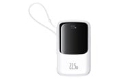 Powerbank - Baseus Qpow Pro+ Power Bank 22.5W 10000mAh USB-C - White Powerbank - Valkoinen - 10000 mAh - P10067101213-00