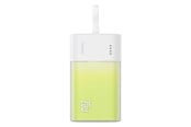 Powerbank - Baseus Popsicle 5200mAh 20W Powerbank with Built-in Lightning Cable (+ White Simple USB-C - USB-C 60W/20V/3A/30cm Cable) - White-Green Powerbank - Vihreä - 5200 mAh - P10055601613-00