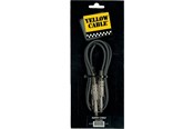 Audiokaapelit - Yellow Cable P050 - 2 x 1/4" Jack/Jack patch-kaapeli 50cm. - ECO P050