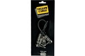 Audiokaapelit - Yellow Cable P020 - 2 x 1/4" kulma-Jack/kulma-Jack patch-kaapeli 20cm. - ECO P020C