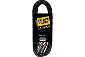Audiokaapelit - Yellow Cable K02ST-3 - 2 x RCA - 1/4" TRS Jack -kaapeli 3m. - ECO K02ST-3