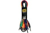 Audiokaapelit - Yellow Cable P090-6 - 6 x 1/4" Jack/Jack patch-kaapeli 90cm. - ECO P090-6