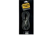 Kaapelihyllyt, Kaapelisukat & Kaapelisiteet - Yellow Cable P100 - 2 x 1/4" Jack/Jack patch-kaapeli 1m. - ECO P100