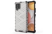 Puhelin - Kannet ja kotelot - Hurtel Honeycomb Case Armor Cover with TPU Bumper for Samsung Galaxy A42 5G Transparent - 5907769325212