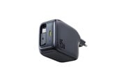Puhelin - Adapterit & Laturit - Baseus EnerCore CJ11 45W Wall Charger with USB-C Port and Retractable USB-C Cable - Black - E0120G00