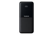 Powerbank - Baseus Lipow 10000mAh 22.5W Powerbank with Dual Built-in Cable with Display (with additional black Simple USB-A - USB-C 3A 0.2m cable) - Black Powerbank - musta - 10000 mAh - P10079101123-00
