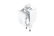 Puhelin - Adapterit & Laturit - Joyroom JR-TCL05 45W GaN Wall Charger with Cable Organizer - White - JR-TCL05