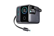 Puhelin - Adapterit & Laturit - Joyroom Podix JR-TRD01 GaN 140W Desktop Charger with 5 Ports and Dual Retractable Cables - Gray - JR-TRD01