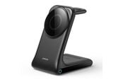 Puhelin - Adapterit & Laturit - Joyroom JR-W15 Wireless Charger 3 in 1 Charging Station with MagSafe - Black - JR-W15