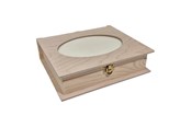 Lastenhuone - Playwood Wooden Box Book Shape with Photo Frame - SL071F