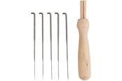 Luovat leikit - Creativ Company Felting Needle Holder Wood with 5 Needles - 41237