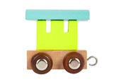 Puulelut - Small Foot - Wooden Letter Train Wagon Colored - 12 pieces - 7895-display12