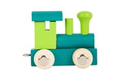 Puulelut - Small Foot - Wooden Letter Train Locomotive Green - 12 pieces - 10347-display12