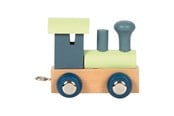 Puulelut - Small Foot - Wooden Letter Train Polar - Locomotive Blue Green - 12 pieces - 12566-display12
