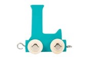 Puulelut - Small Foot - Wooden Letter Train Blue - L - 12 pieces - 10362-display12