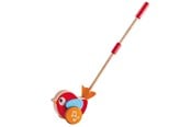 Vauva- ja taaperolelut - Hape Lilly Vogel Wooden Push Stick with Sound - E0353