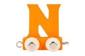 Puulelut - Small Foot - Wooden Letter Train Orange - N - 12 pieces - 10364-display12