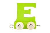 Puulelut - Small Foot - Wooden Letter Train Green - E - 12 pieces - 10355-display12