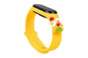 Smartwatch - Lisävarusteet - Hurtel Strap Xmas for Xiaomi Mi Band 3 / 4 Christmas Silicone Strap Bracelet with House - Yellow - 5907769331114