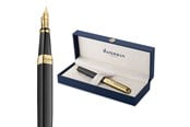 Kirjoitus- ja piirustustarvikkeet - Waterman Exception 'The Opera Collection' Black & Gold G.T. Fountain pen F Blue ink - 2225145