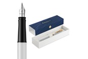 Kirjoitus- ja piirustustarvikkeet - Waterman Impression White Lacquer G.T. Fountain pen F Blue ink - 2225469